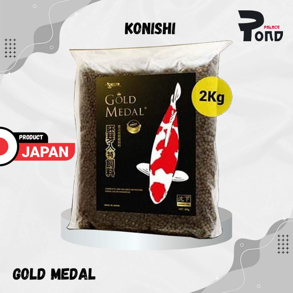 Makanan Ikan Koi Konishi Gold Medal 2Kg Pakan Koi Food JAPAN