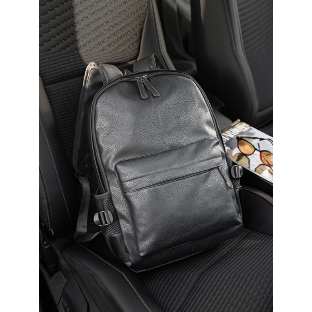 Pria Laptop Ransel Bisnis Daypack Anak Laki-laki Tas Sekolah Perguruan Tinggi Tahan Air PU Kulit Ran
