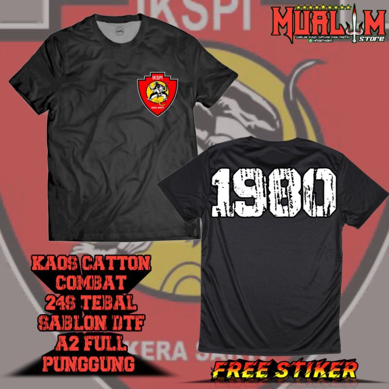 kaos IKSPI kera sakti simple, kaos 1980