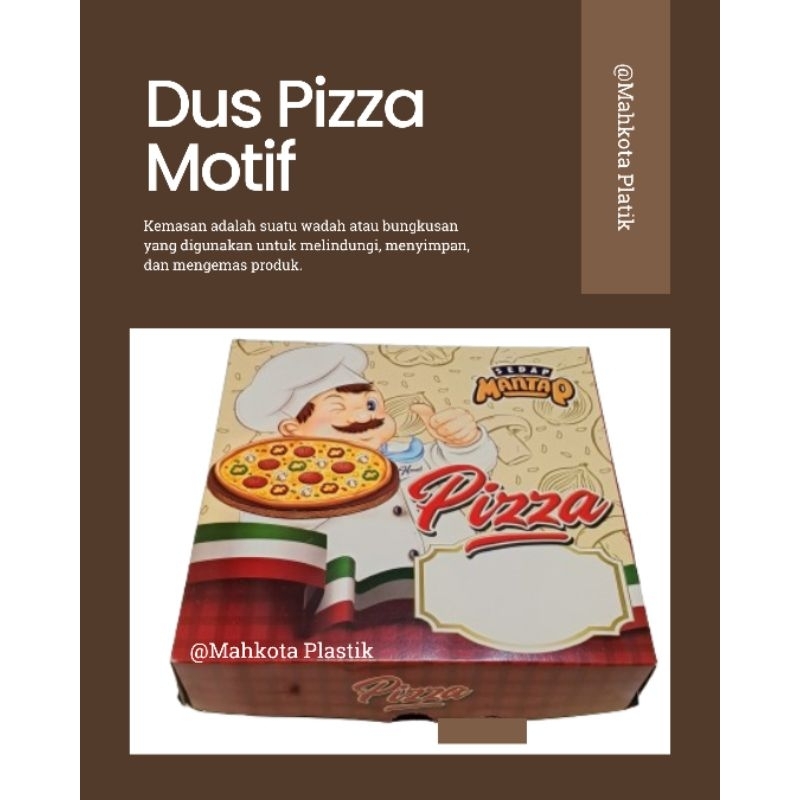 

Dus Pizza 20 x 20 cm / Dus pizz motif cantik / Box pizza motif mantap / Duz pizza termurah (isi 10 pcs)