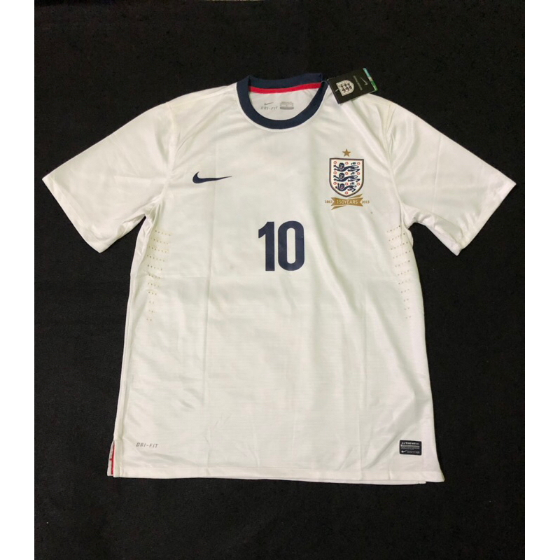 Jersey Bola Retro Timnas england" Home 2013 - Namrset : Rooney - 10 player issue