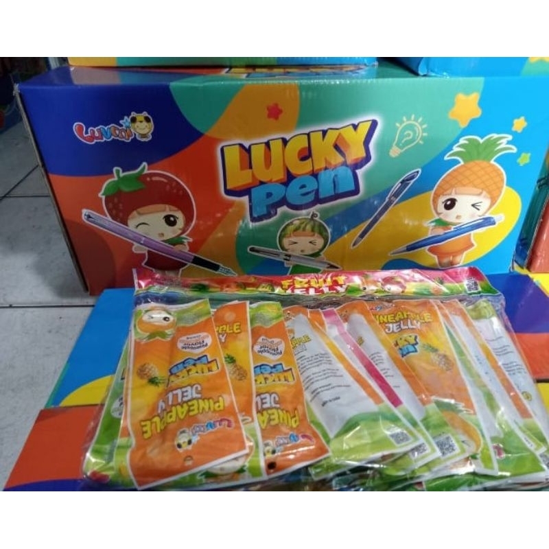 

PROMO lucky pen agar stik bonus pulpen 1 pak isi 30pcs