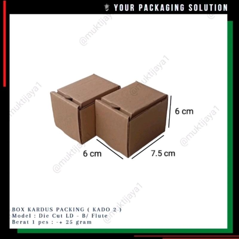 

BOX KADO 2 • 6x7.5x6cm LD • Kotak/ Kardus/ Karton