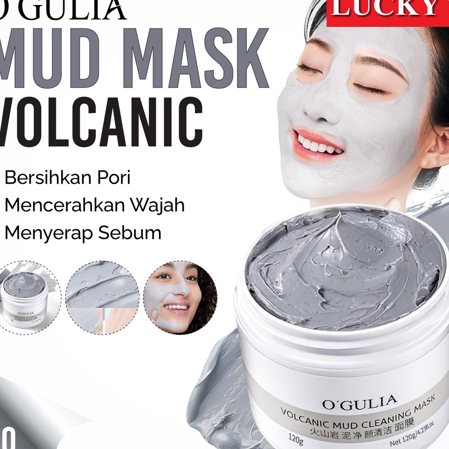 99 BRANDS FESTIVAL  COD  O GULIA Volcanic Mud Masker Lumpur Vulkanik Ogulia Memutihkan Wajah dan Men