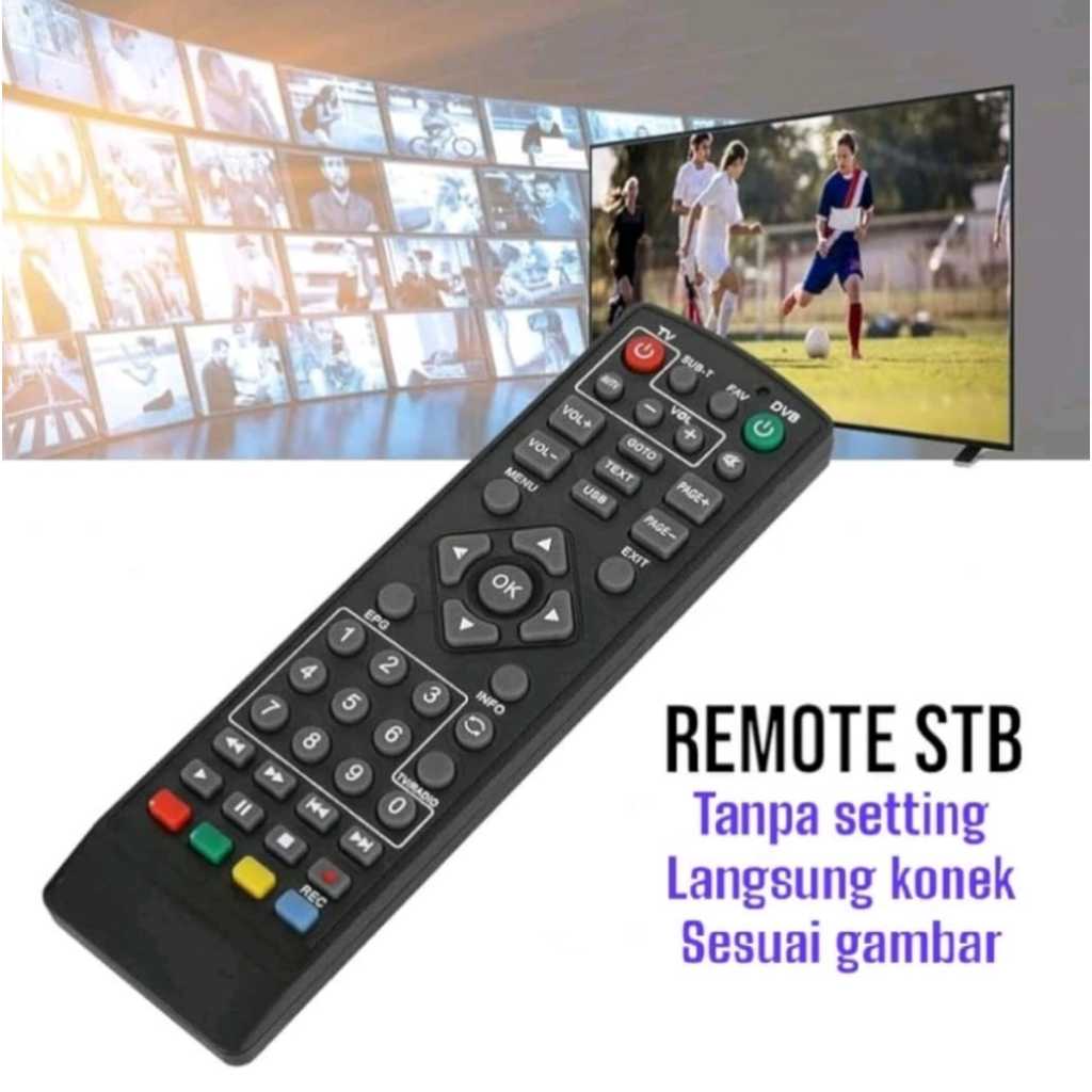 JUAL REMOTE UNIVERSAL SET TOP BOX STB DVB-T2 / REMOT STB DIGITAL MURAH - Remote STB