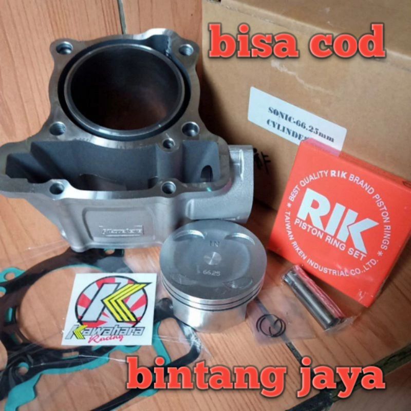 Blok seher/Cylinder blok seher Kawahara UK 66,25 mm buat motor Honda Sonic 150/Supra GTR/CBR 150R fa