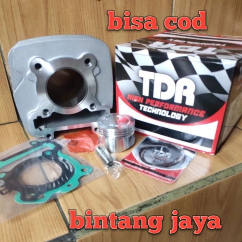 blok seher/cylinder blok bore up TDR buat motor jupiter z robot dan vega zr ukuran 53,4mm