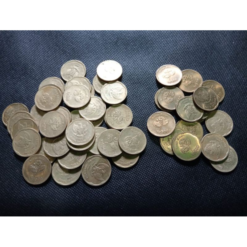 koin kuno 500 rupiah melati besar