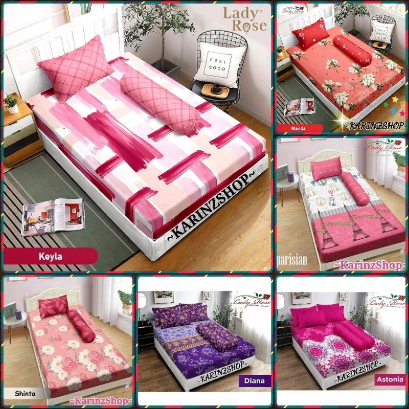 Sprei Lady Rose Single Uk. 120x200x20 Cm KEYLA/MANDA/PARISIAN/ASTONIA/DIANA/SHINTA
