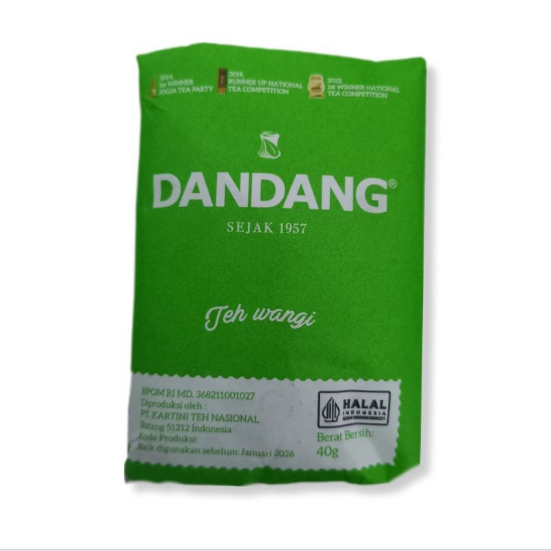 

Teh dandang hijau 40 gram [PER PCS]