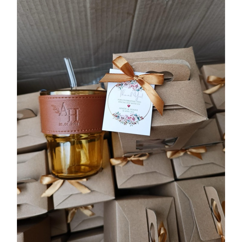SOUVENIR TUMBLER TOFFEE CUSTO KEMASAN BOX / SOUVENIR PERNIKAHAN / SOUVENIR KANTOR / SOUVENIR WEDDING