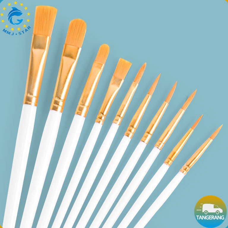 

KODE K67D 1 pcsAlat Kuas LukisKuas Lukis Cat Air Cat MinyakKuas Lukis SetWatercolor Acrylic Wooden Handle Painting Brushes