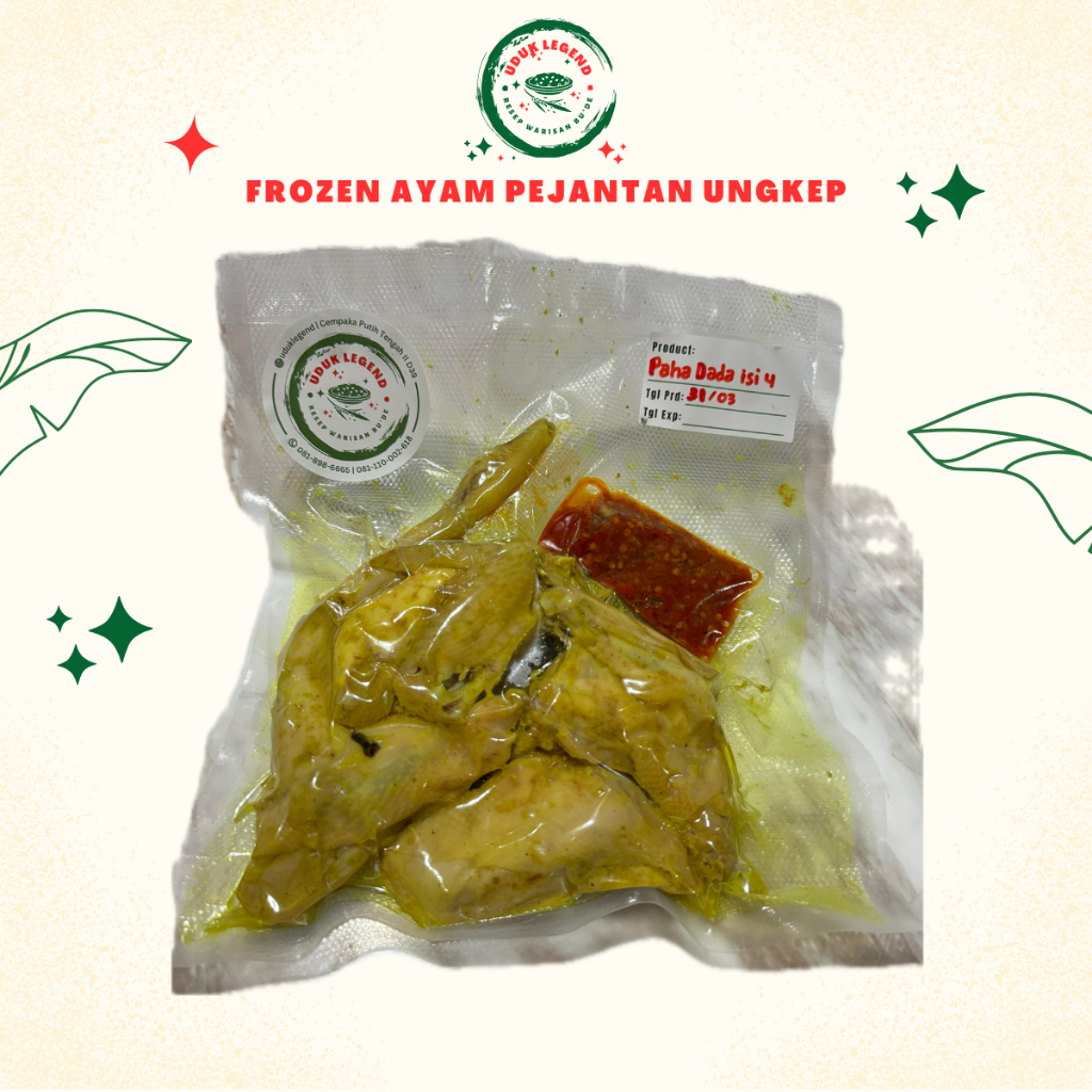 

Uduk Legend Frozen Food Ayam Pejantan Ungkep Dengan Kremes Resep Warisan