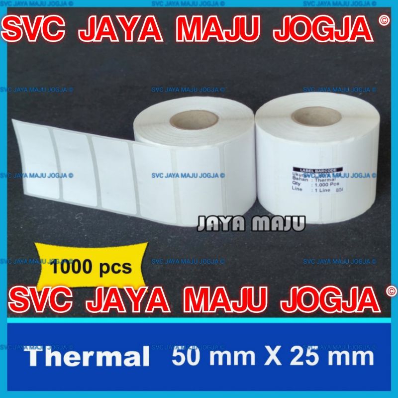 

50 X 25 THERMAL TOP COAT - 1 LINE - FACE OUT - ISI 1.000 PCS || CORE 1" || LABEL BARCODE ANTI AIR DIRECT THERMAL || 50X25 50X25 MM - ISI 1000 PCS - RESEP OBAT APOTEK APOTIK FARMASI LABORATORIUM KLINIK KECANTIKAN KESEHATAN RS RUMAH SAKIT