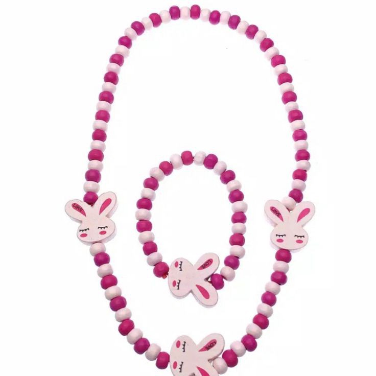 Paket Meriah  Accessories kayu kalung dan gelang anak perempuan accesories anak perempuan