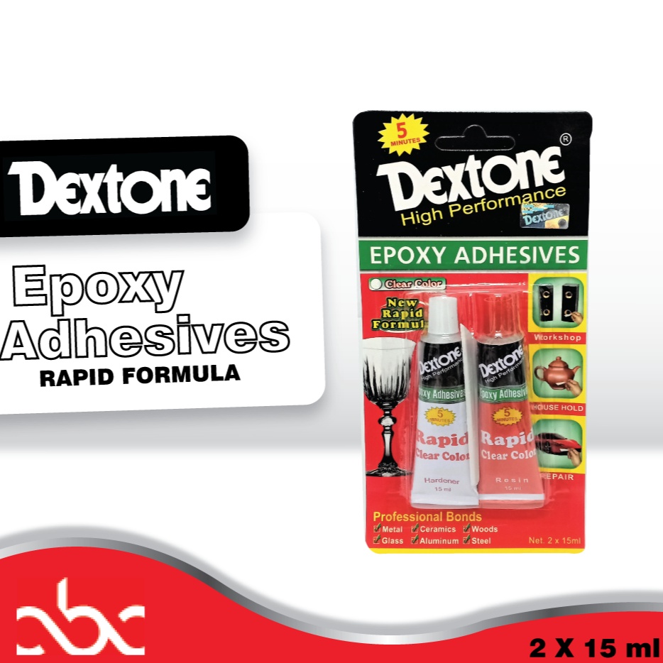 

KODE W93J Dextone Epoxy Adhesives Clear Color Rapid 5 mins 3 grm