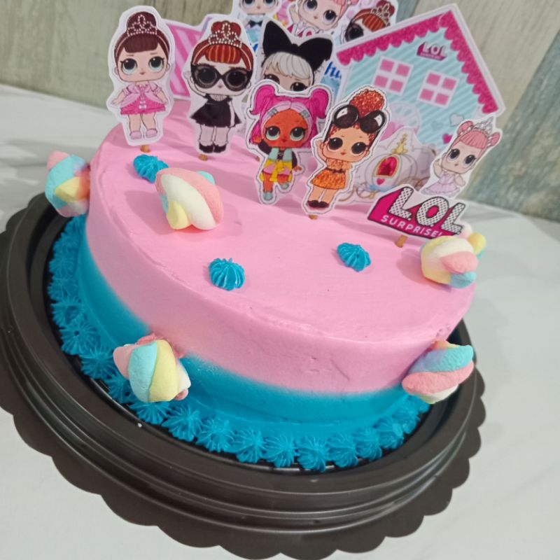 

kue ulang tahun LOL / kue ulang tahun anak / kue tart bronis / kue ulang tahun anak malang / kue ulang tahun karakter cewek