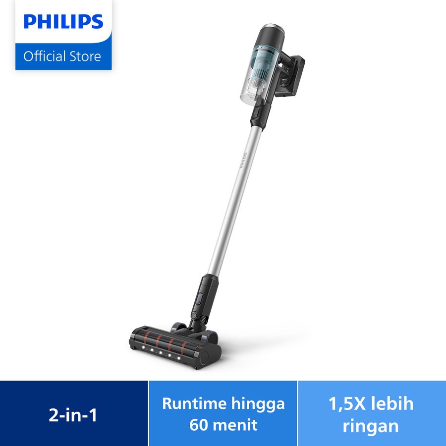 Philips XC3031/01 Cordless Stick Vacuum Cleaner 3000 Series DryMisty - Abu-abu, 8 kg