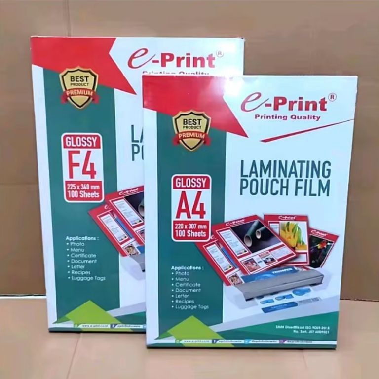 

KODE D46J 2 Lembar Plastik Laminating A4 F4 Packing Aman