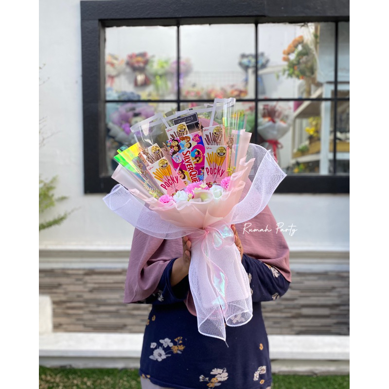 

Ssl09 Buket Pocky Snack / Buket coklat