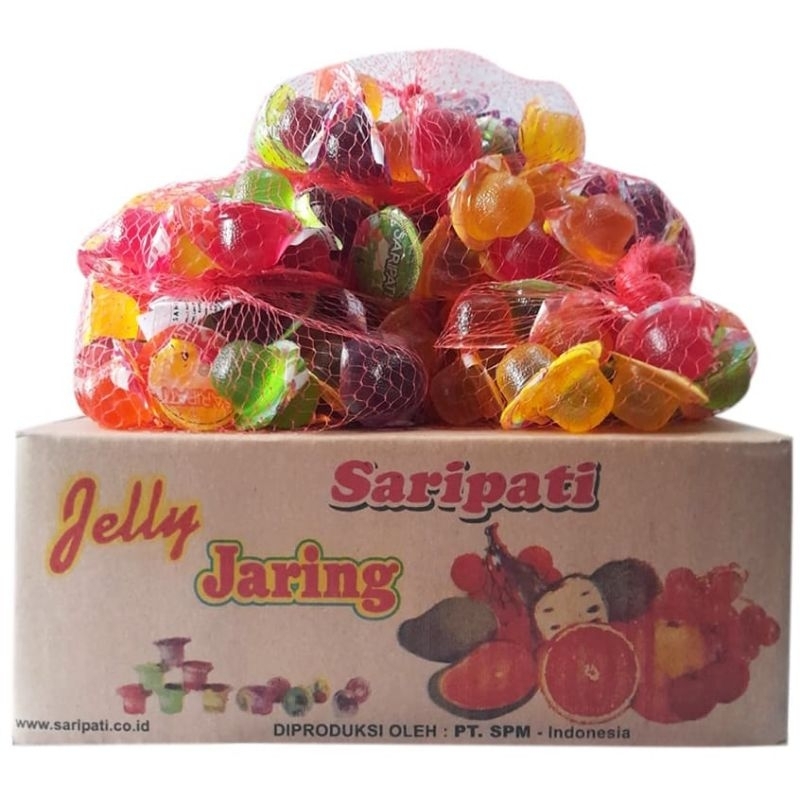 

AGAR-AGAR JELLY JARING SARIPATI ISI 30PCS/JELI JARING ANEKA RASA/SNACK KILOAN/CEMILAN MURAH