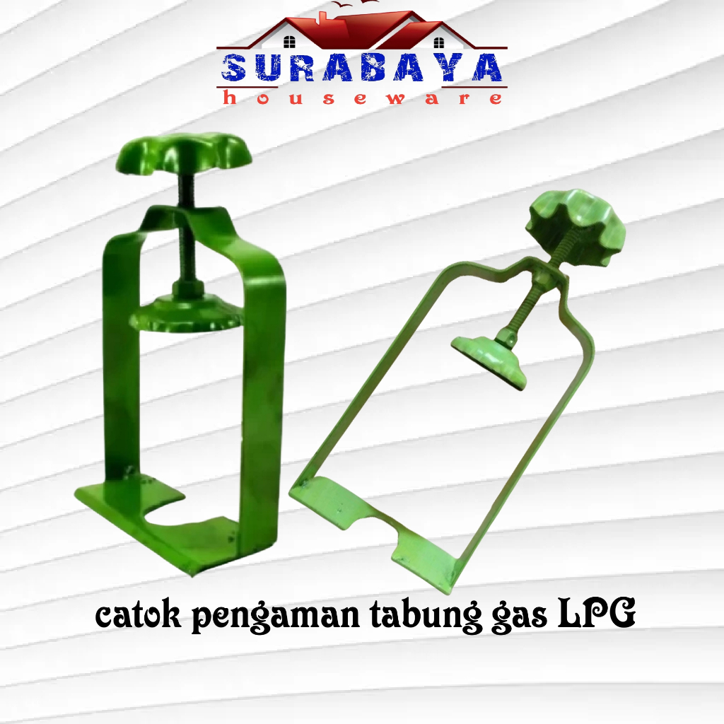 BRACKET PENGAMAN TABUNG GAS LPG, CATOK PENGAMAN REGULATOR LPG