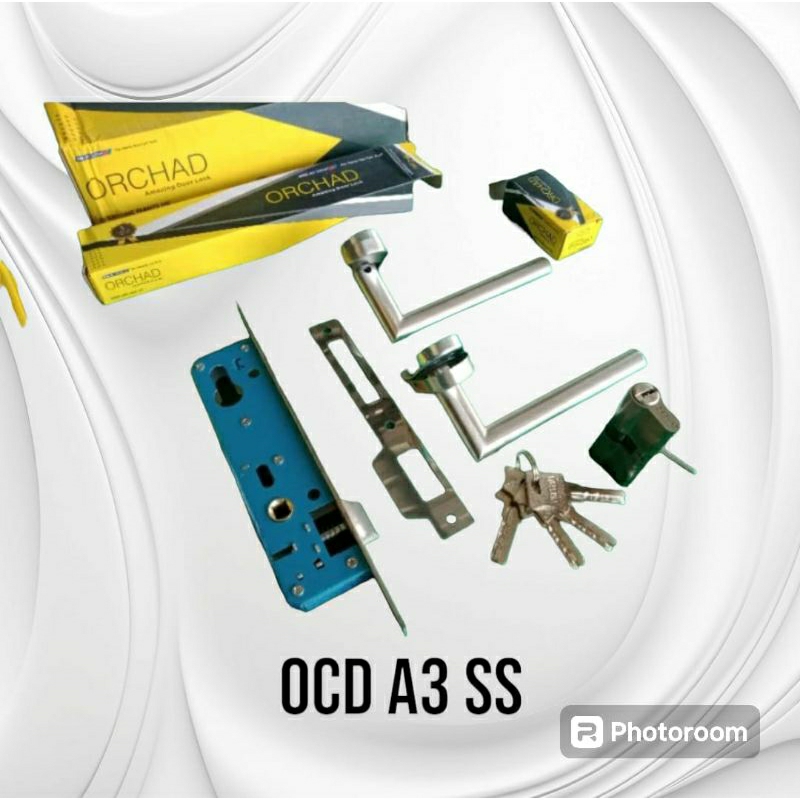 Kunci Pintu Orchard A3 SS / Kunci Pintu Alumunium Orchad A3 / Lever Set Orchad A3 / Kunci Almunium O