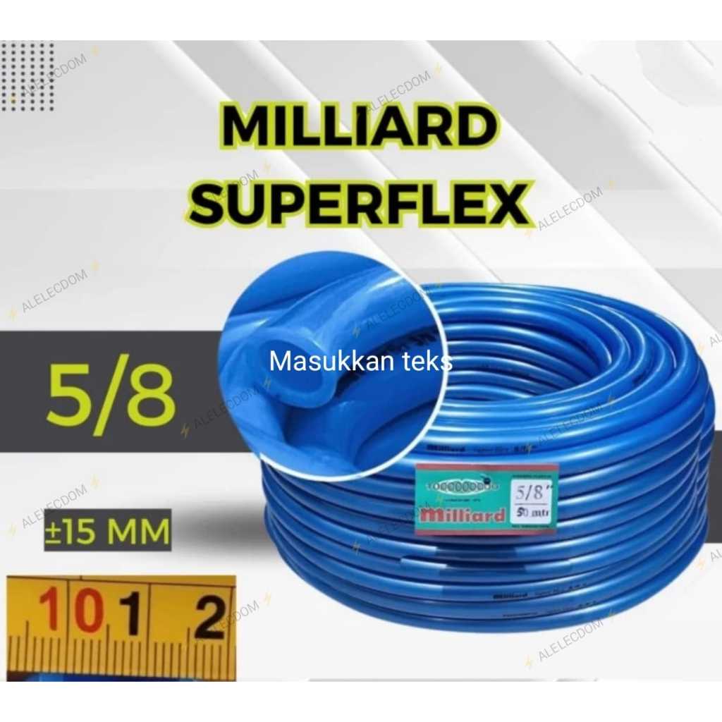 Selang Air 5/8 Milliard Superflex (1 roll = 50 meter)