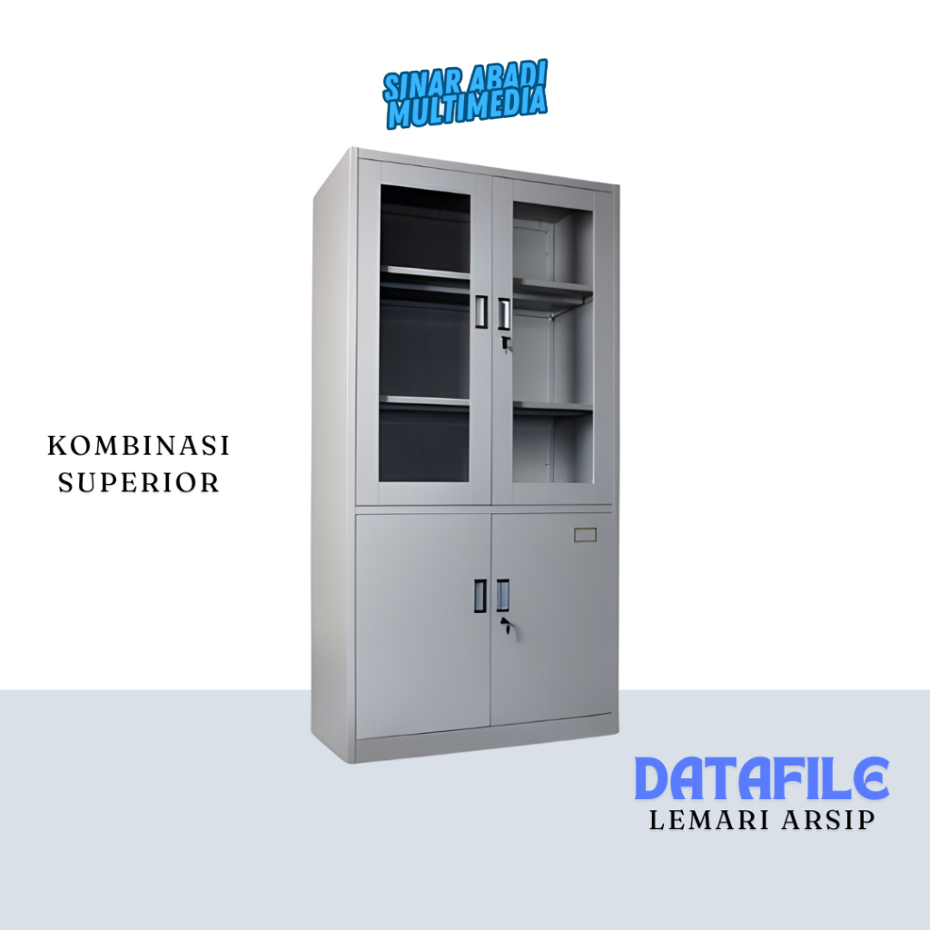 Lemari Arsip Pintu Ayun Kombinasi (Superior)