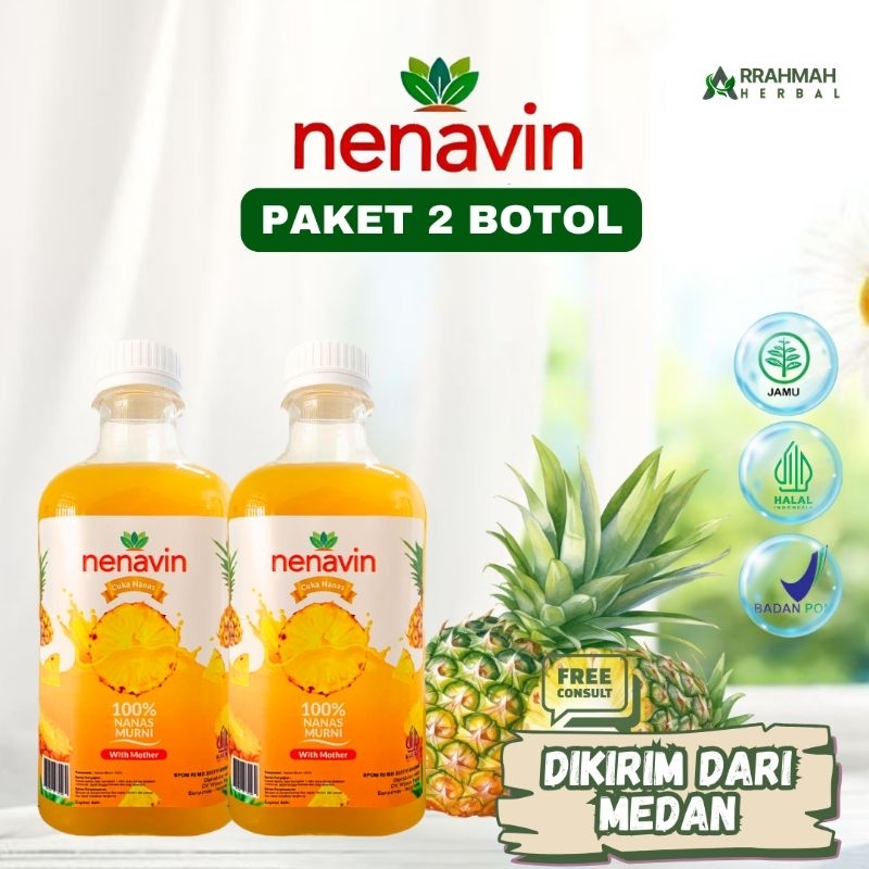 

PAKET 2 BOTOL CUKA NANAS NENAVIN WITH MOTHER CUKA NANAS MURNI TANPA AIR DAN GULA - Bantu atasi masalah diabetes gula darah tinggi dan kolesterol original 100% distributor resmi langsung dikirim dari medan