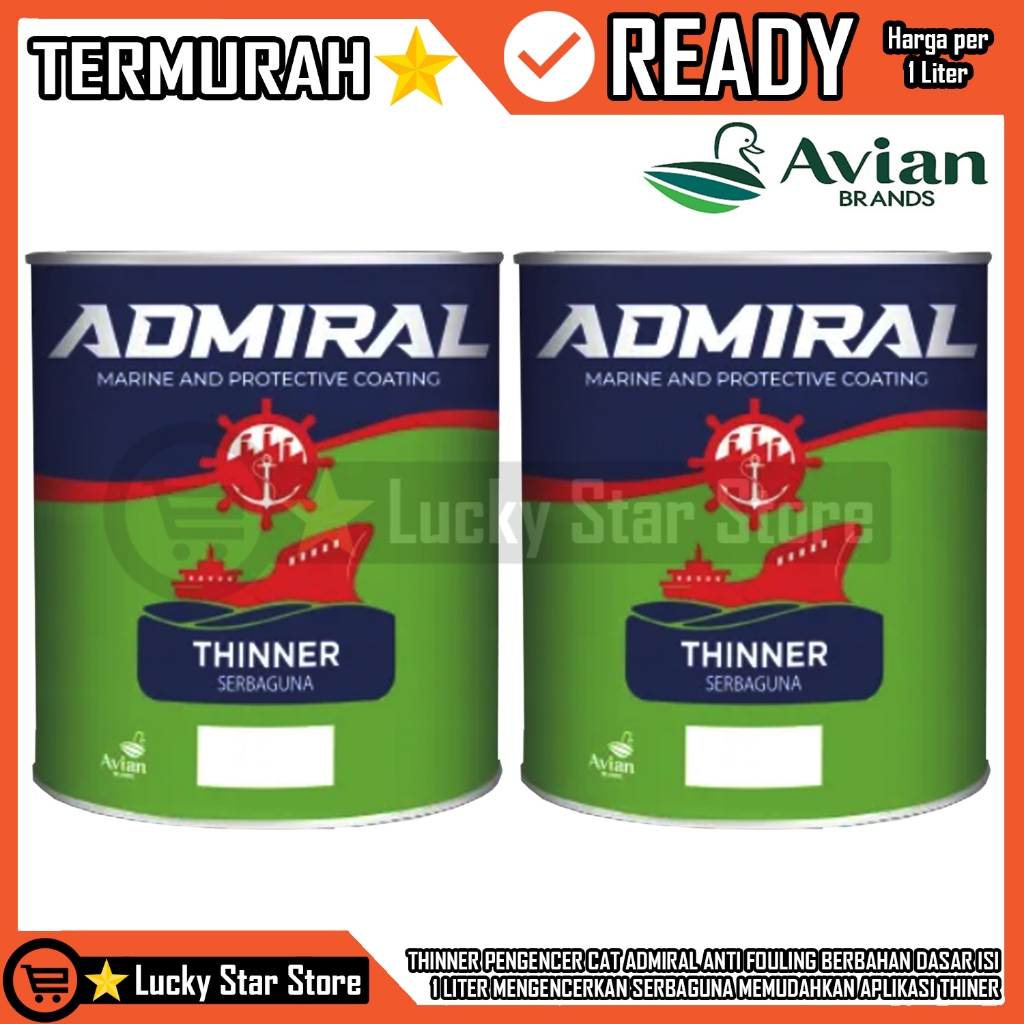 THINNER PENGENCER CAT ADMIRAL ANTI FOULING BERBAHAN DASAR ISI 1 LITER MENGENCERKAN SERBAGUNA MEMUDAH