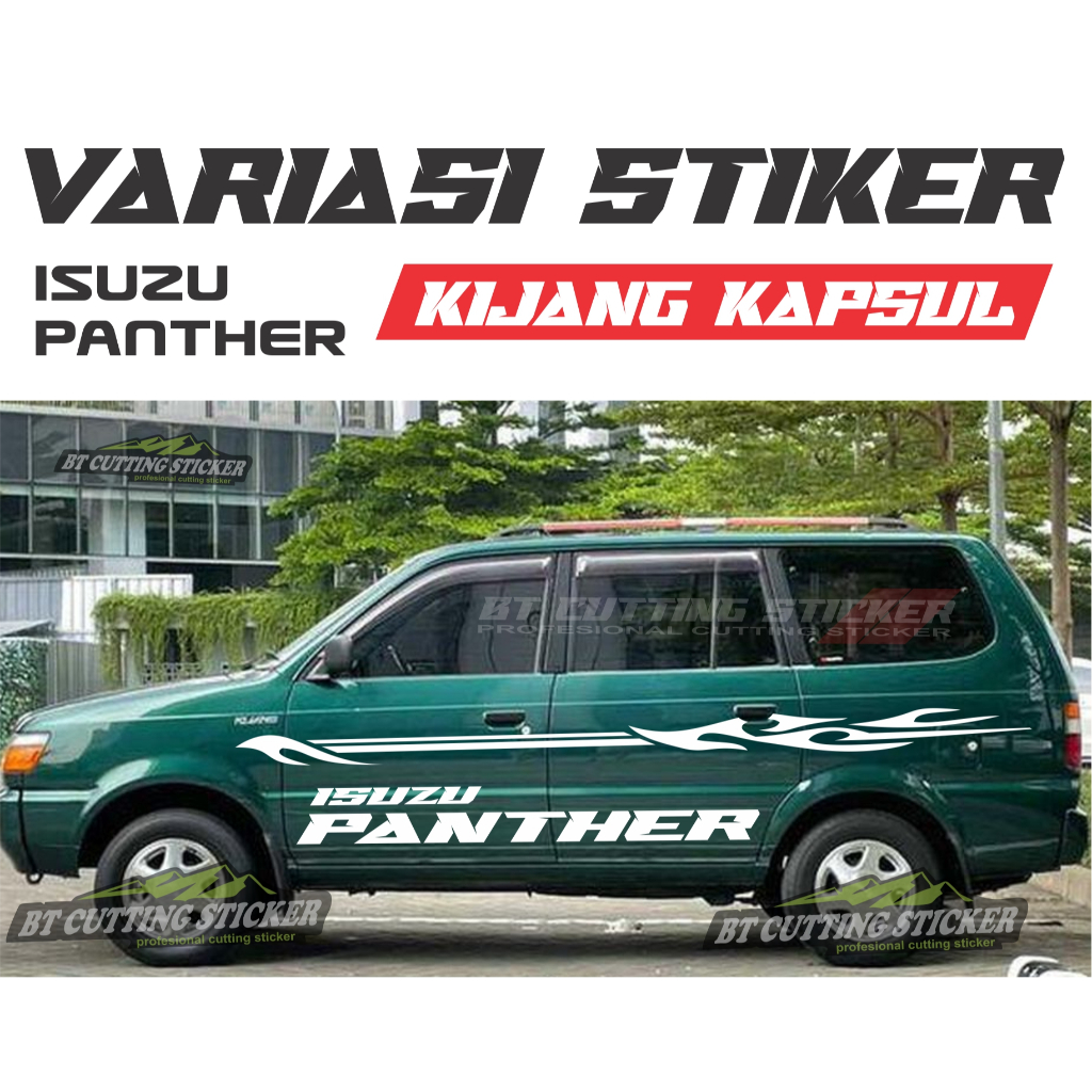 PM22 Stiker mobil isuzu panther sticker kijang kapsul stiker mobil kijang kapsul