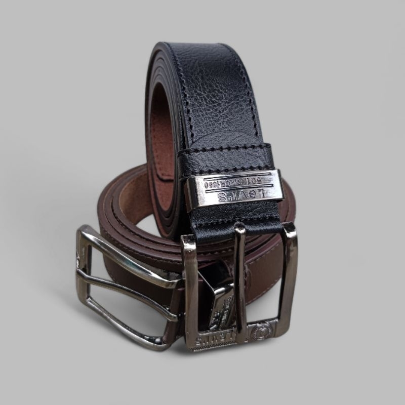 Gesper Jarum Classic Sabuk Jarum Pria - Ikat Pinggang Kulit Sintetis Premium