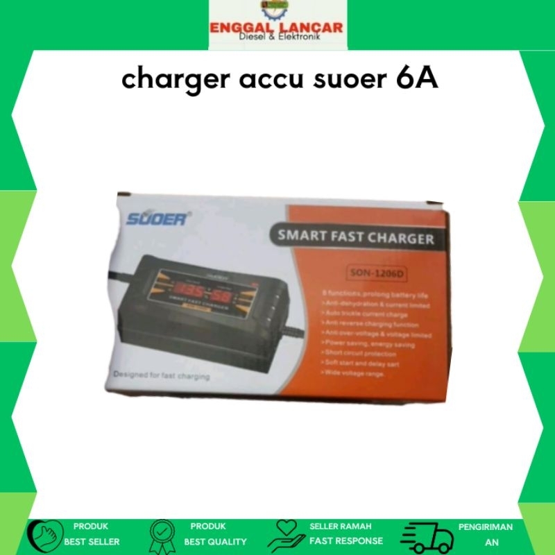 charger accu suoer 6A