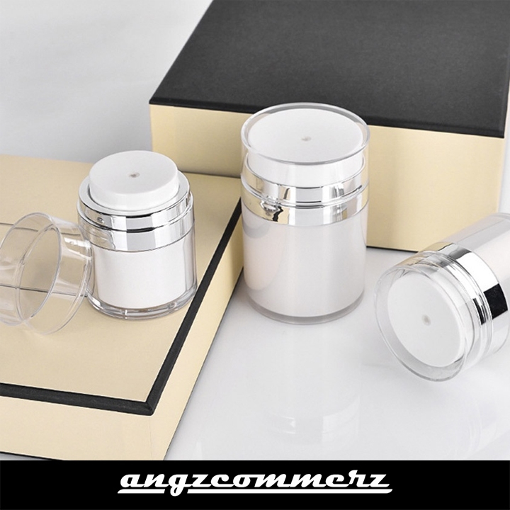 Botol Jar Pot Airless Cream Lotion Pump