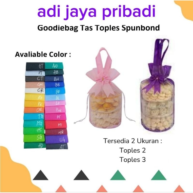 

goodiebag Tas Toples sponbond