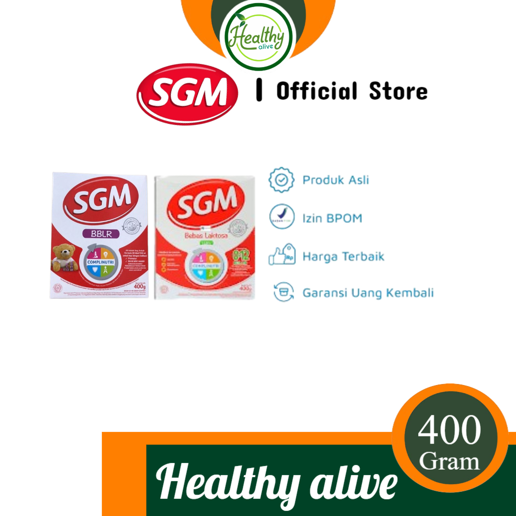 SGM LLM+ & BBLR 400 gram ( susu bebas laktosa untuk bayi diare ) - Susun untuk bayi Kondisi Khusus