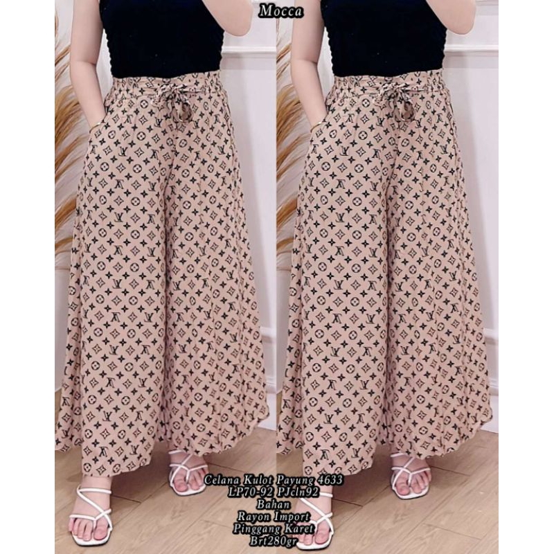 Celana Kulot Payung 4633  Rayon Import