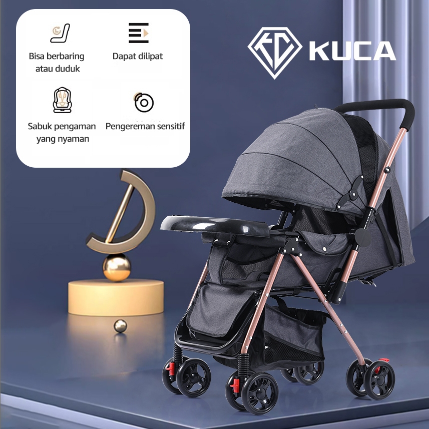 Kuca Kereta Bayi Kereta Dorong Bayi New Born-3 Tahun Stroller Bayi Anak Lipat Traveling Lightweight