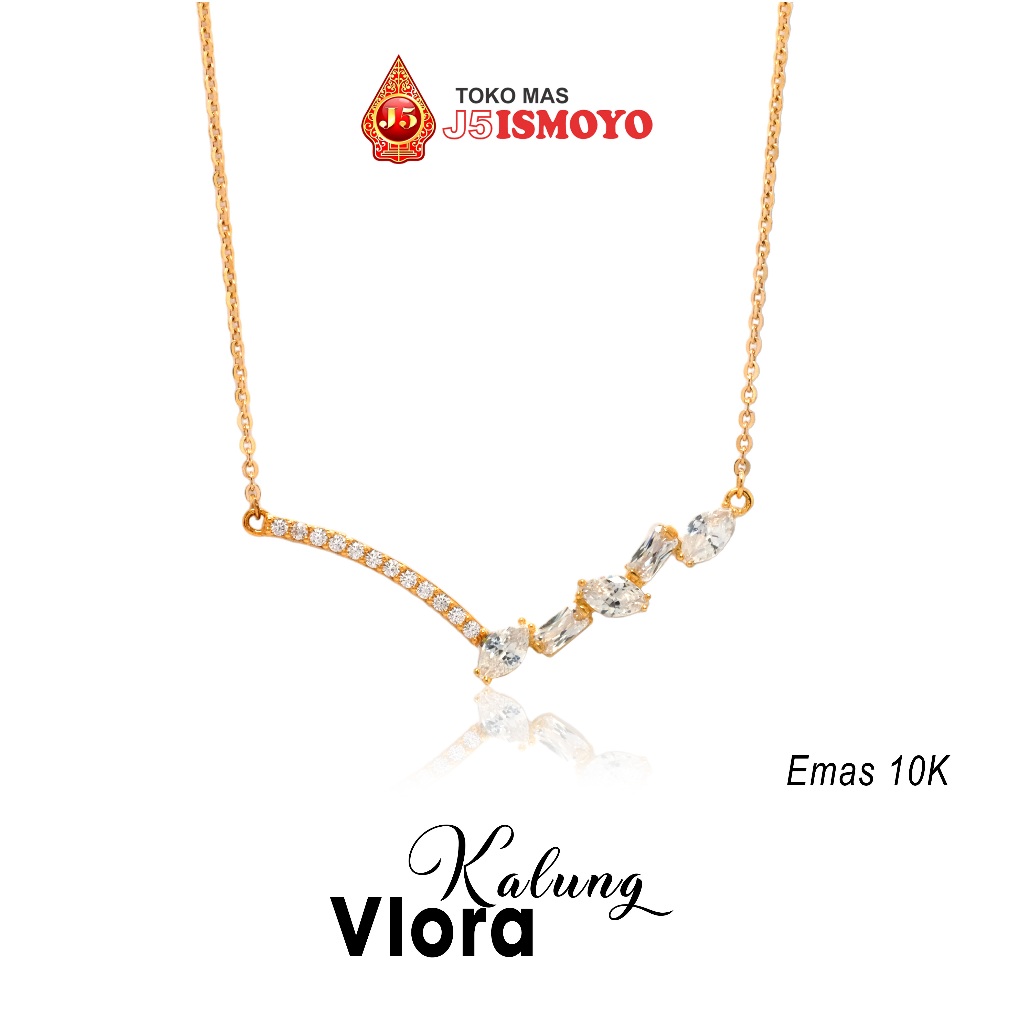 Kalung Emas 10K Variasi Liontin Vlora J5Ismoyo