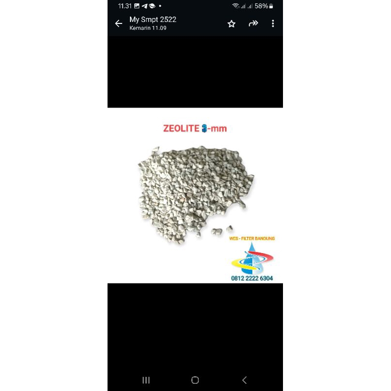 zeolite media filter air