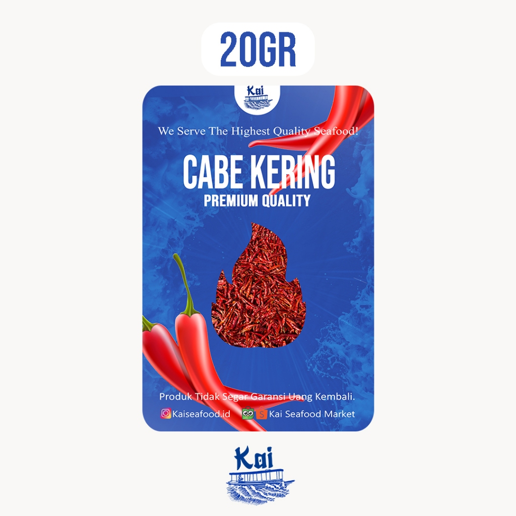 

Kai Seafood - Cabe Kering Pontianak 20gr