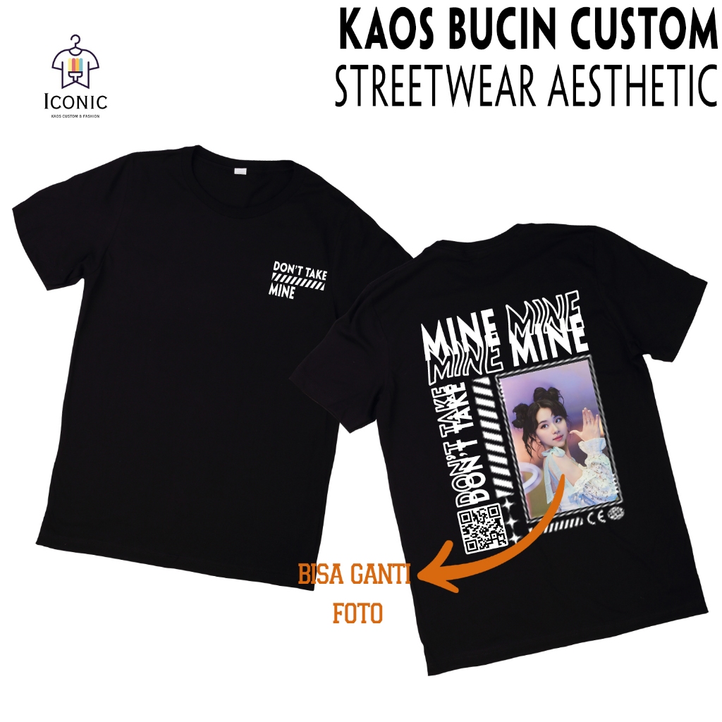 [KAOS CUSTOM] KAOS BUCIN STREETWEAR PRIA WANITA CUSTOM BISA REQUEST FOTO