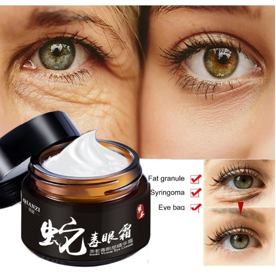Ori Qianzi 30Grm Snake Venom Cream Mata Panda Memudarkan Lingkar Hitam Pelembab