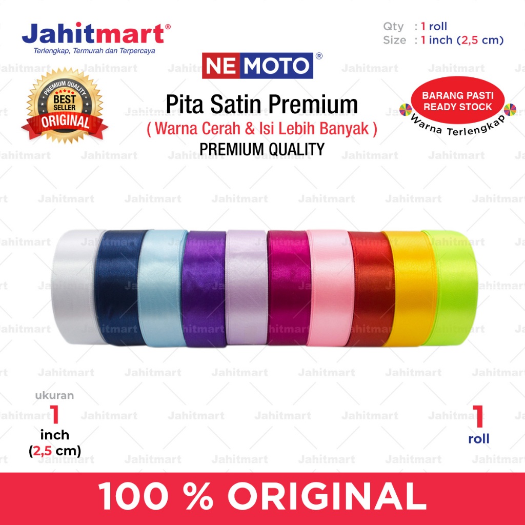 

PITA SATIN PREMIUM 1 INCH / 2.5 cm PER ROLL