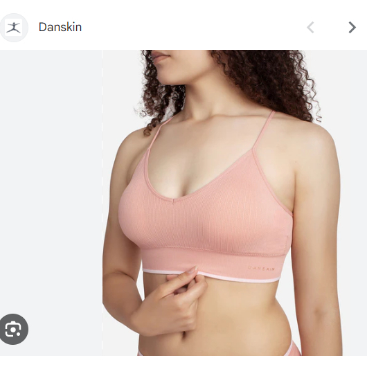 DANSKIN SPORT BRA SEAMLESS SIZE M L FIT BRA SIZE 32A 32B 32C 32D 32E 34A 34B 34C 34D 36A 36B 36C