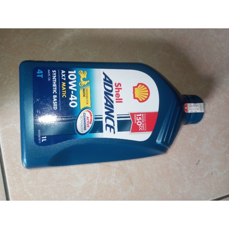 oli shell ax7 matik 1L shel matic ax 7 metik biru 1 L liter