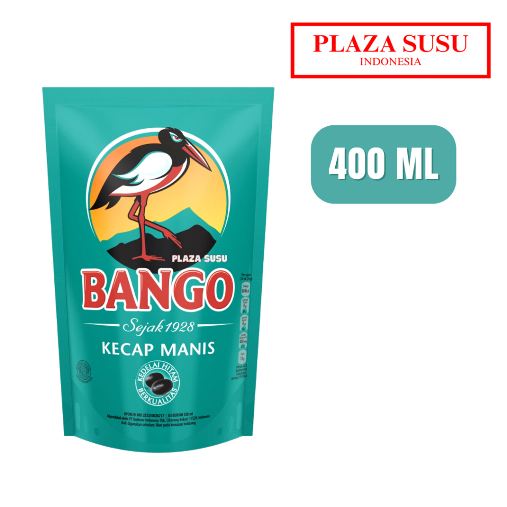 

KECAP MANIS BANGO 400 ML REFILL SAUS BANGO SOY SAUCE POUCH