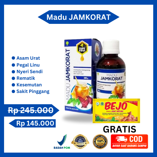 

madu herbal jamkorat korat obat asam urat persendian sakit pinggang kolesterol ori ampuh