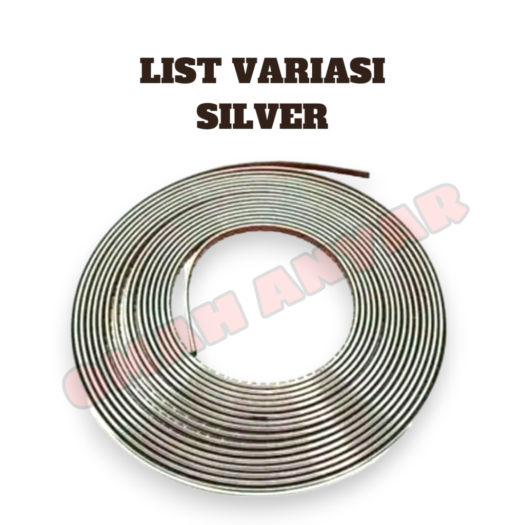 Lis Variasi Gold Silver Akuarium Meja Lemari 15 mm 1 Roll 45m